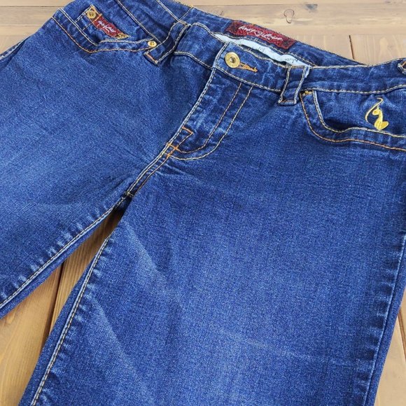 Baby Phat Y2K Low Rise Bling Pocket Straight Leg Jeans - Picture 6 of 15